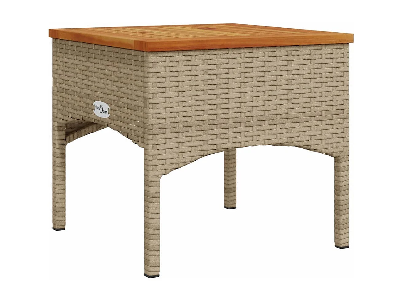 Set Divano da Giardino 3 pz con Cuscini Beige in Polyrattan