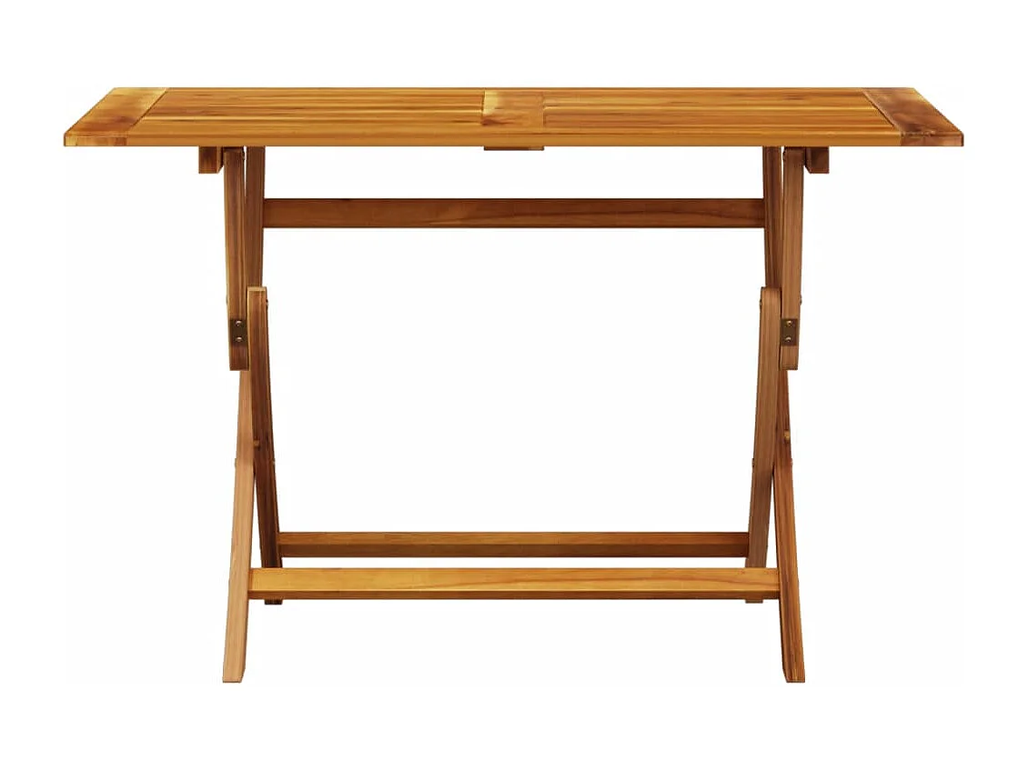 Set Pranzo da Giardino 5pz Crema in Tessuto e Legno Massello