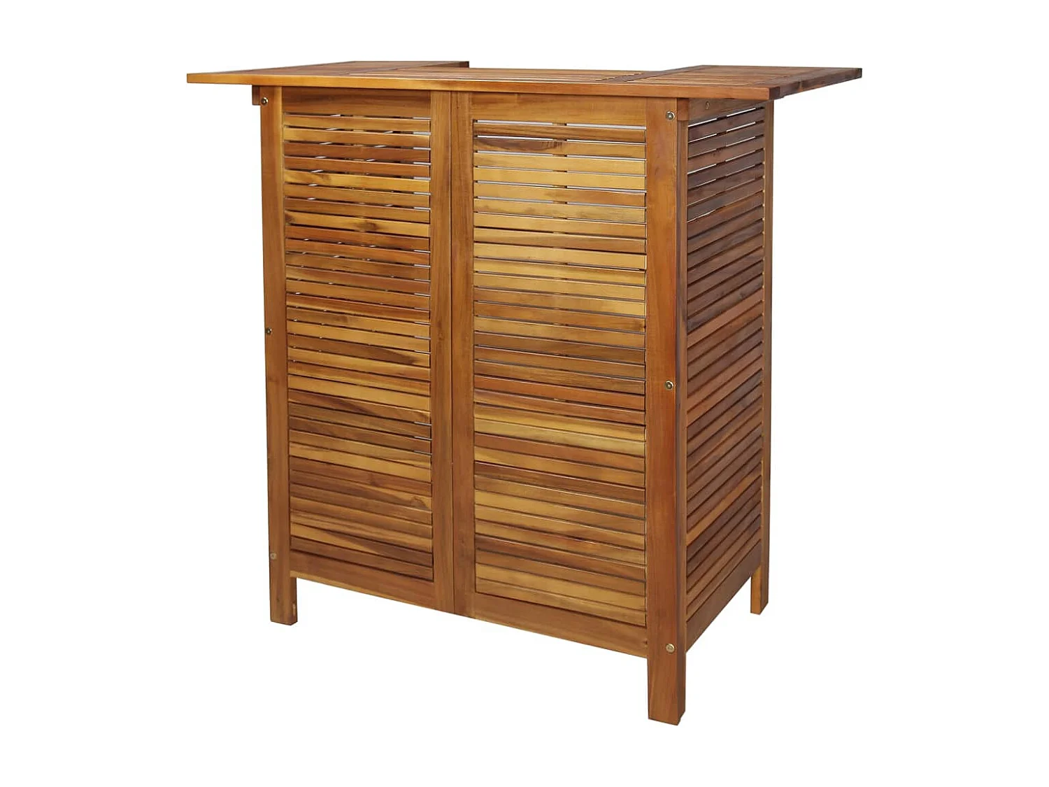 Set da Bar per Giardino 3 pz in Legno Massello di Acacia