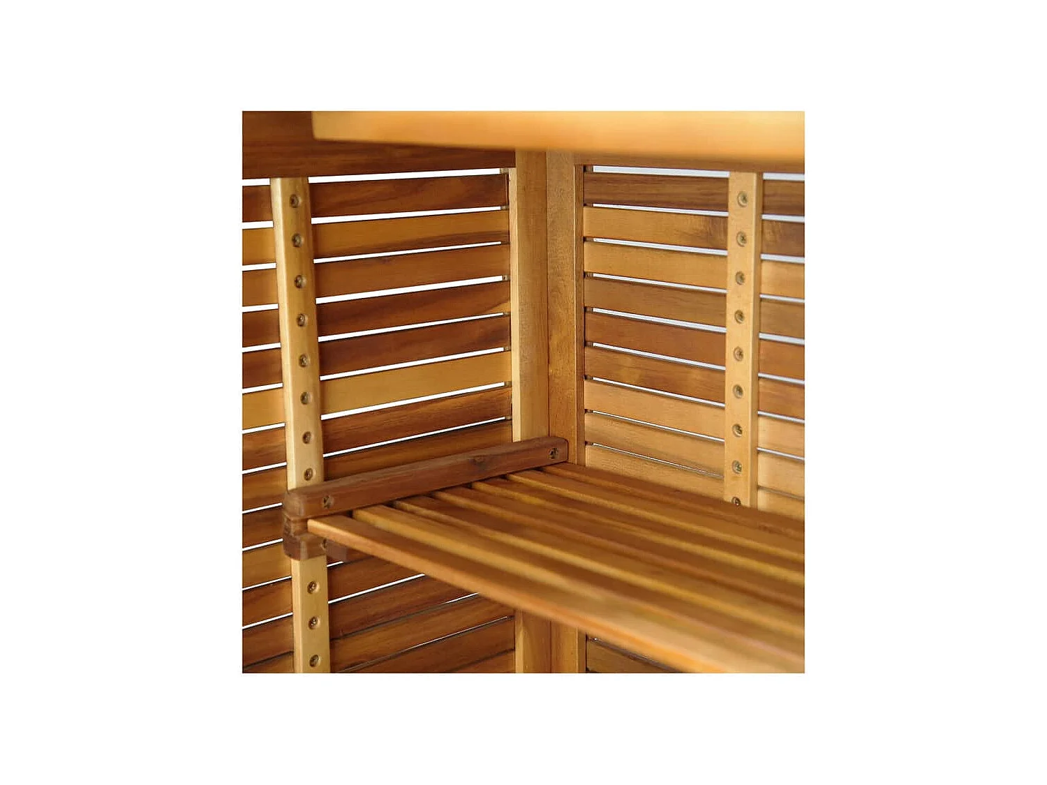 Set da Bar per Giardino 3 pz in Legno Massello di Acacia