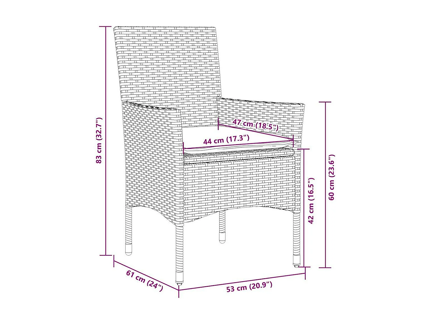 Set Pranzo Giardino 9 pz Cuscini Grigio Chiaro Polyrattan Vetro