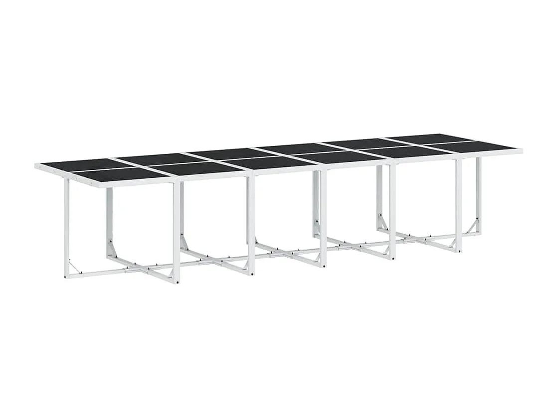 17 pcs conj. de jantar p/ jardim c/ almofadões textilene branco