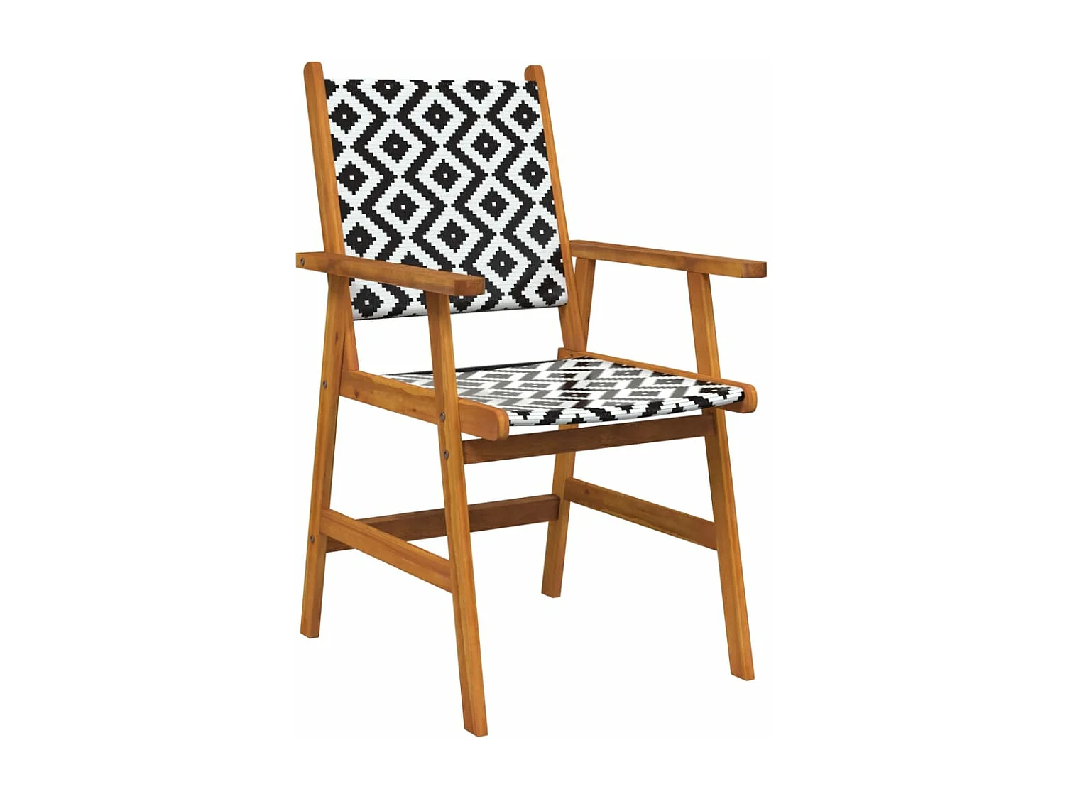 Ensemble à manger de jardin 5 pcs Bois d'acacia solide