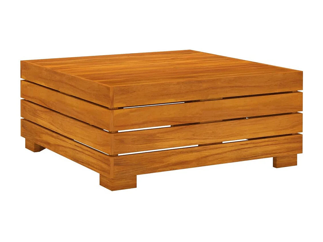 Salon de jardin 4 pcs avec coussins Bois d'acacia solide