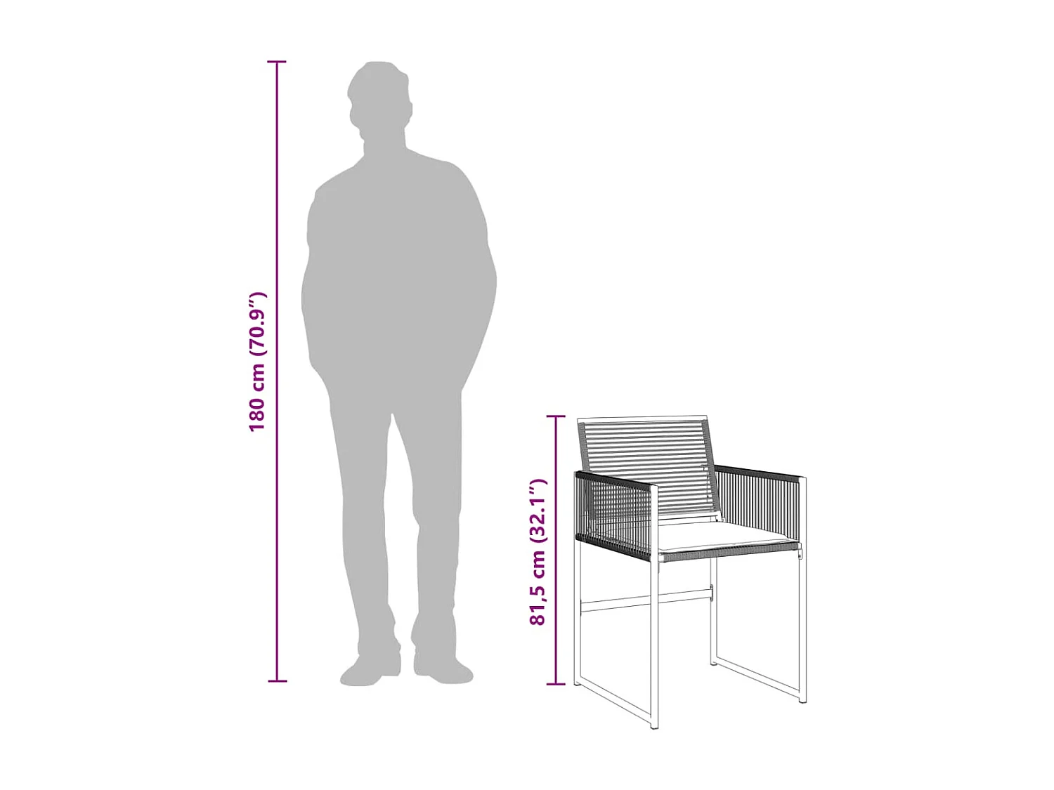 Set de comedor de jardín 9 pzas y cojines ratán sintético negro