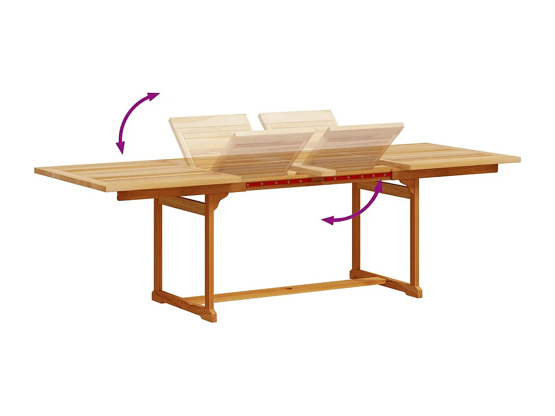Ensemble à manger de jardin 9pcs bois d'acacia solide textilène