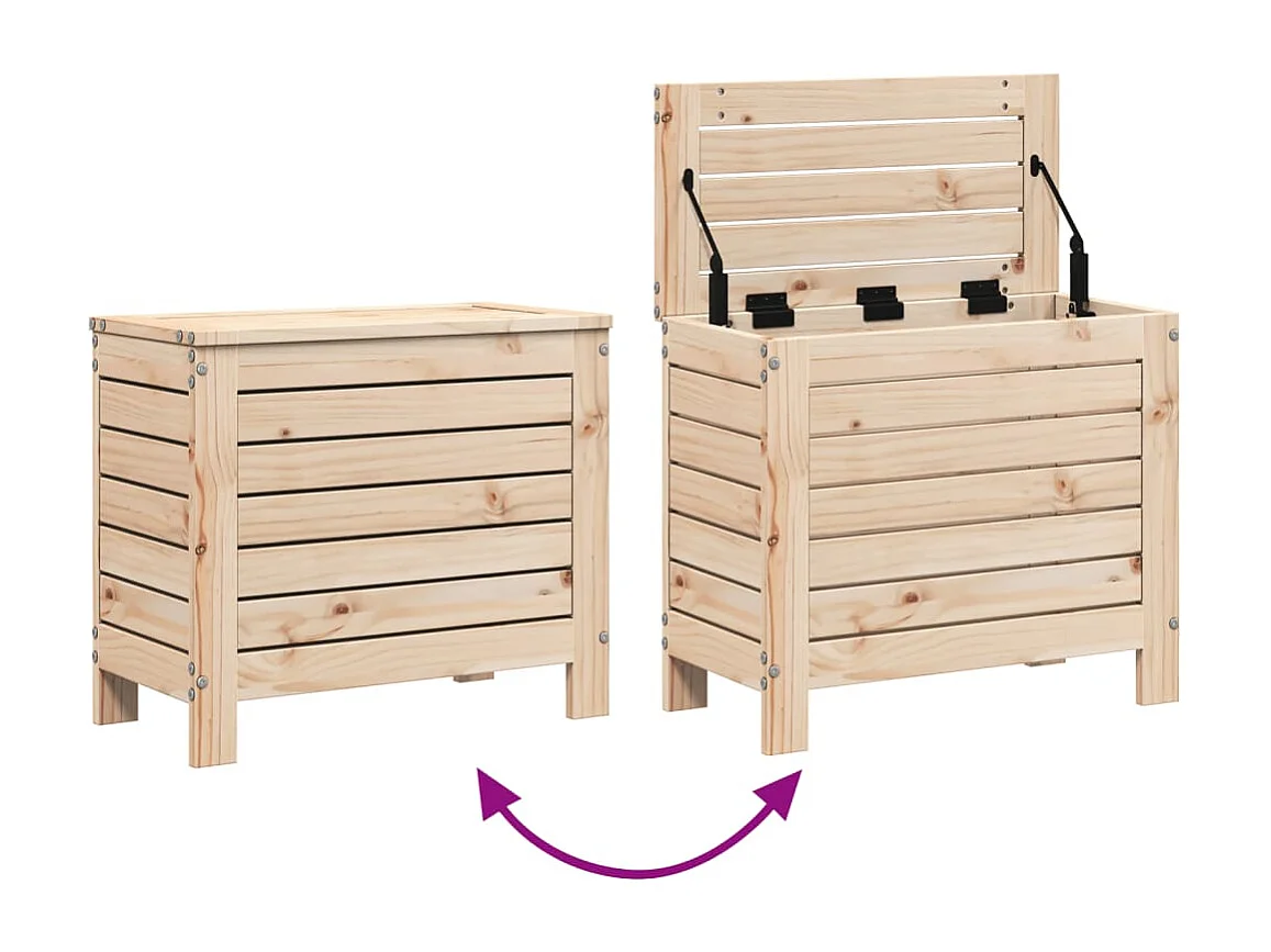 7-tlg. Garten-Sofagarnitur Massivholz Kiefer