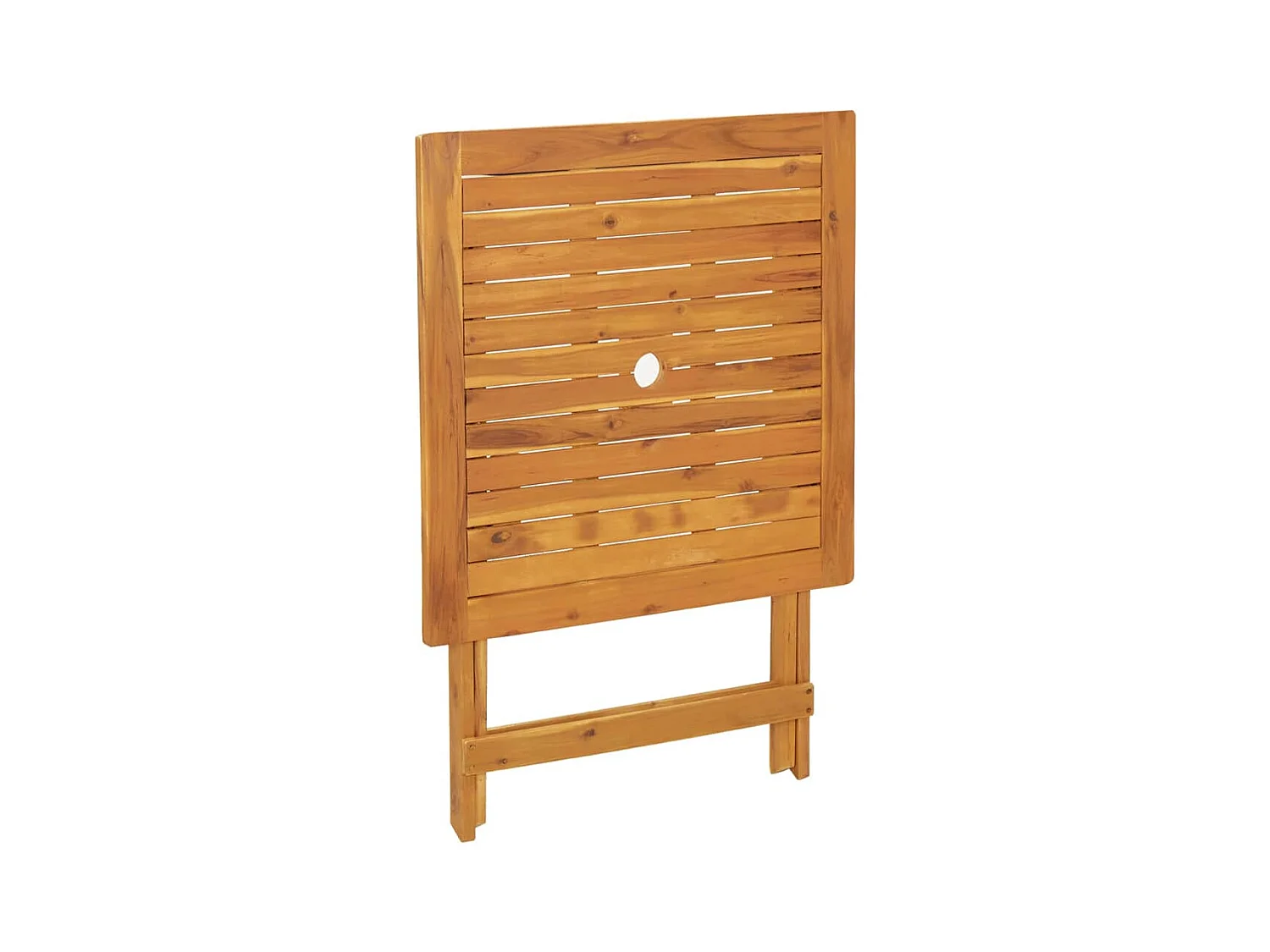 Ensemble de bistro 3 pcs motif de feuilles tissu et bois massif