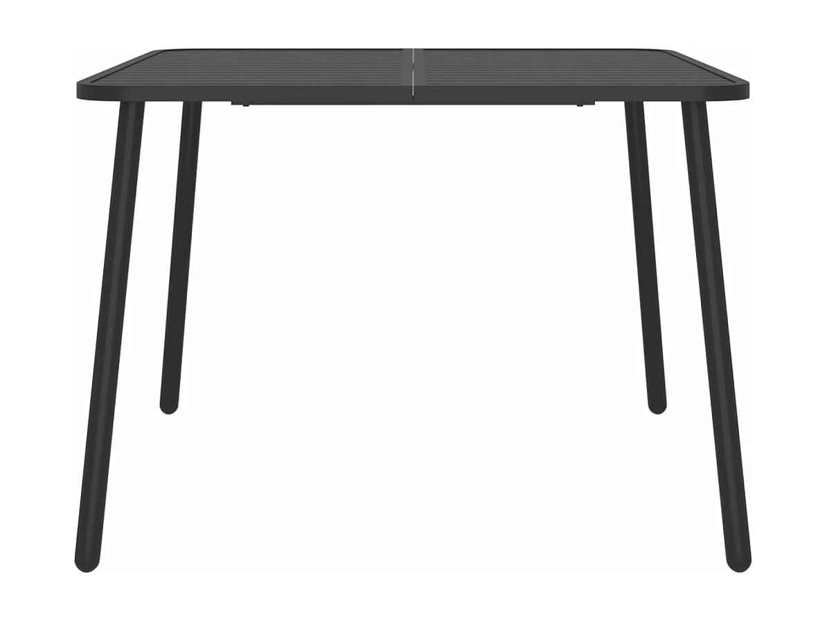 Ensemble à manger de jardin 7 pcs anthracite acier