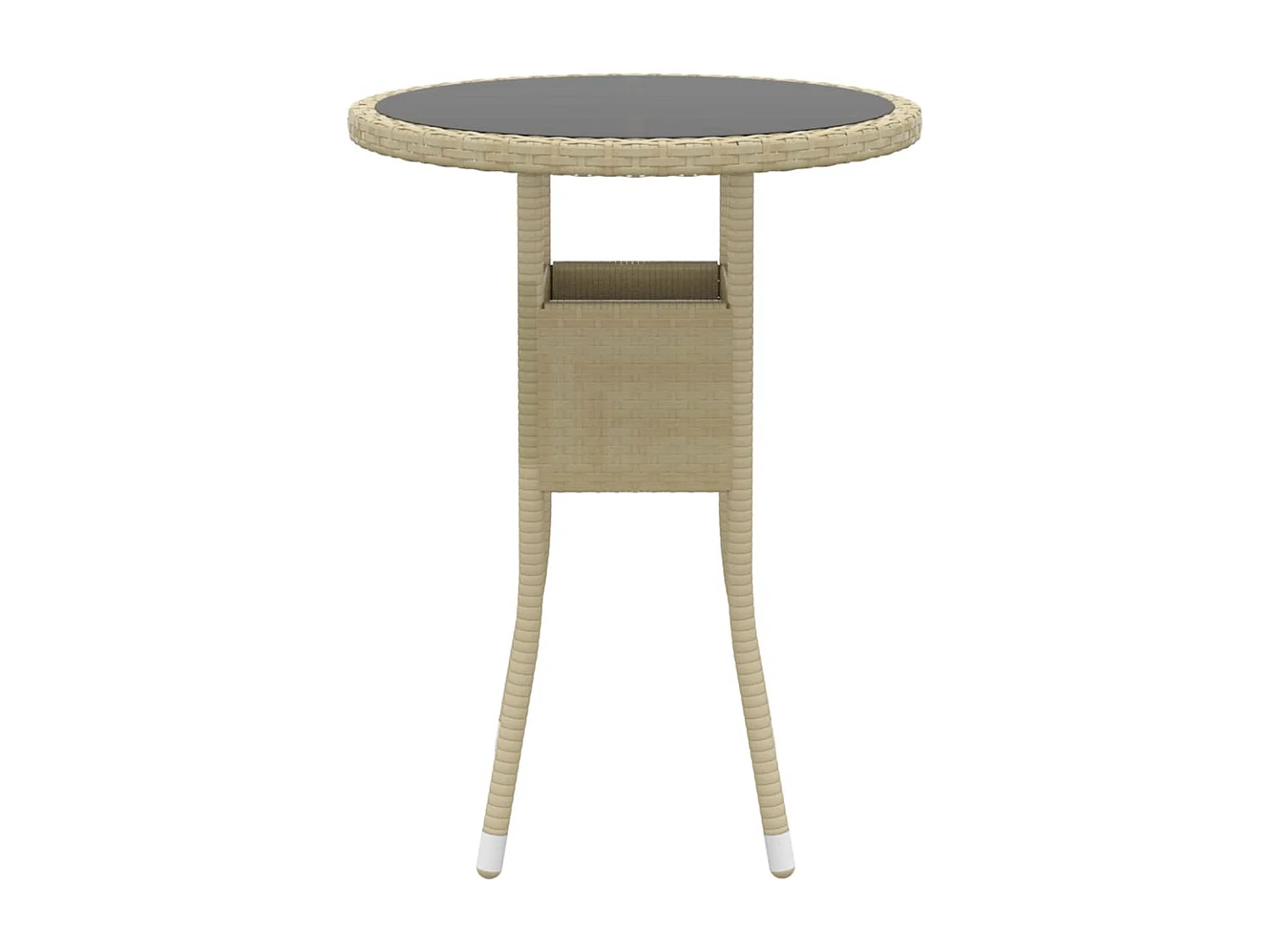 Set Divani da Giardino 5 pz in Polyrattan Beige