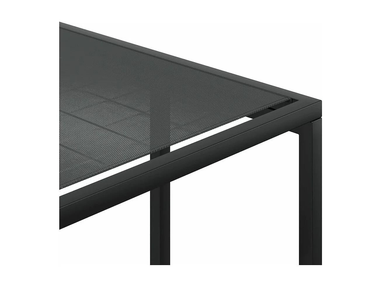 Ensemble à manger de jardin 15 pcs noir textilène