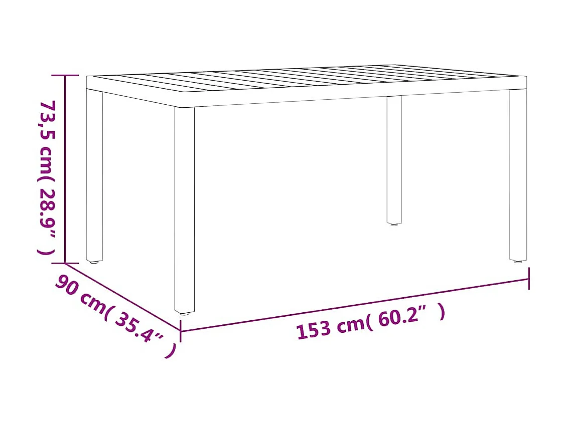 Ensemble à manger de jardin 7 pcs noir aluminium