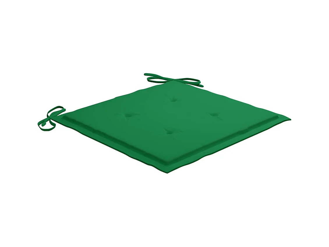 Chaises de jardin avec table à thé et coussins Acacia solide