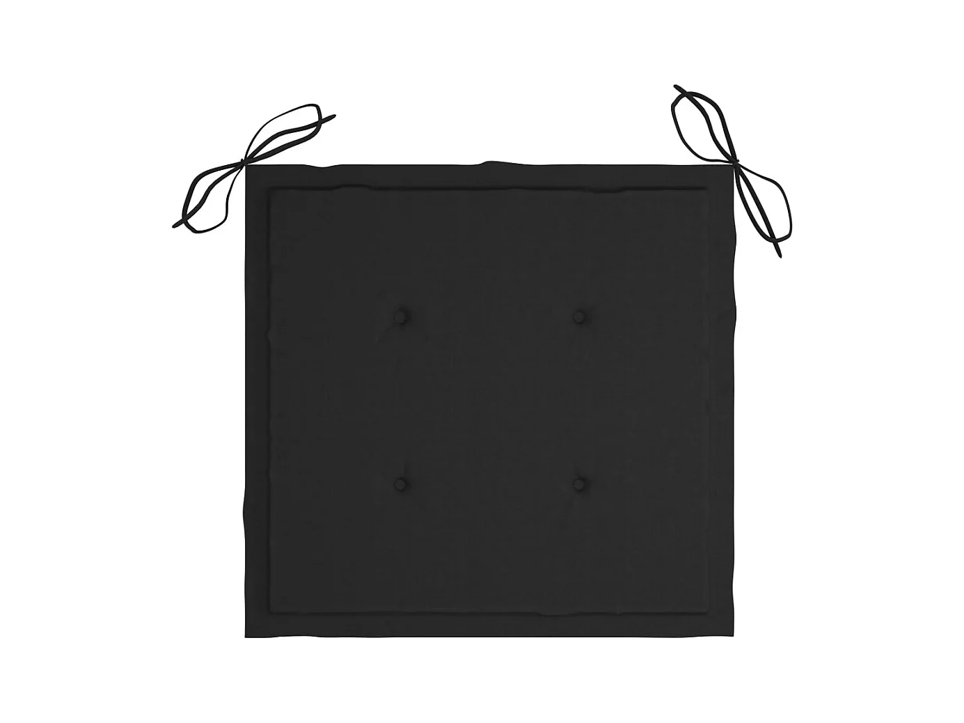 Ensemble à manger d'extérieur pliable avec coussin 3 pcs Teck