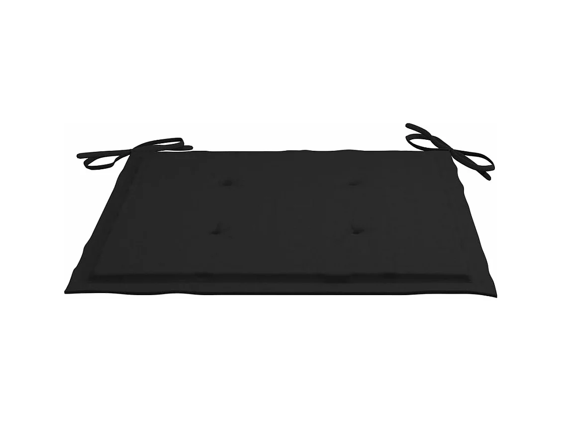 Ensemble à manger d'extérieur pliable avec coussin 3 pcs Teck