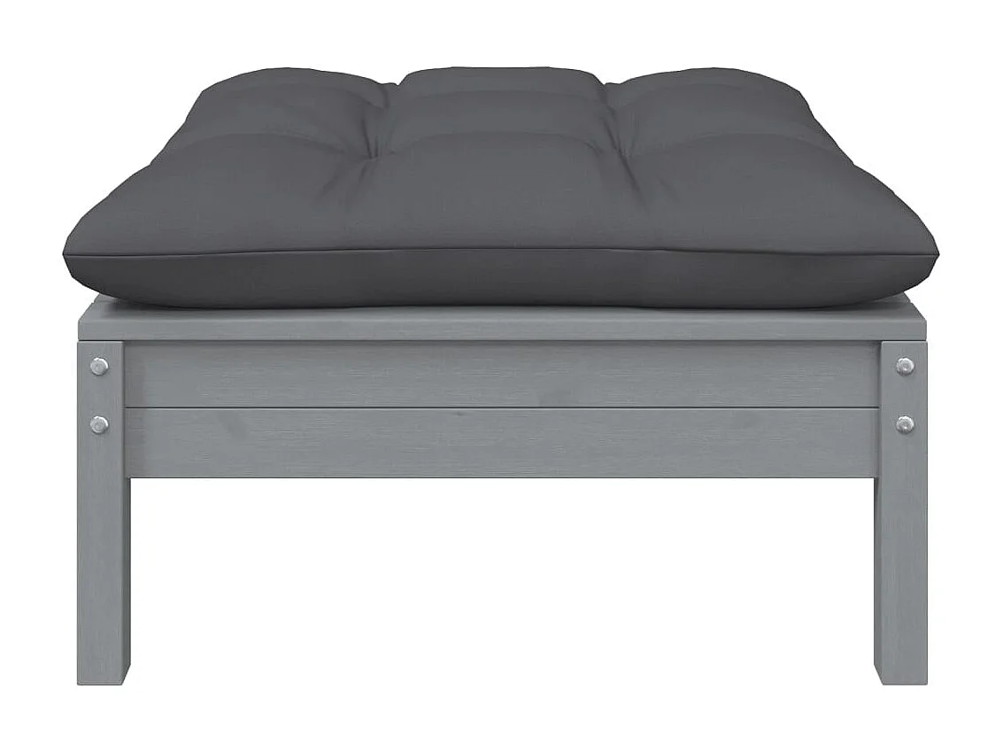 7-tlg. Garten-Lounge-Set mit Kissen Kiefer Massivholz