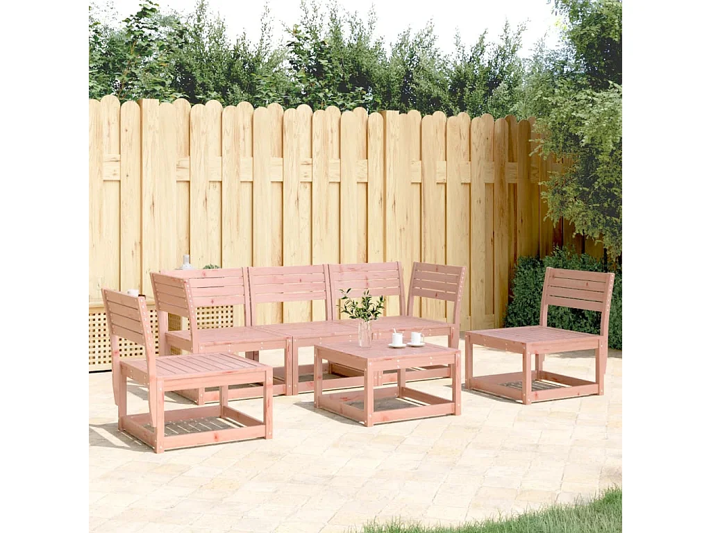 Salon de jardin 5 pcs bois massif de douglas