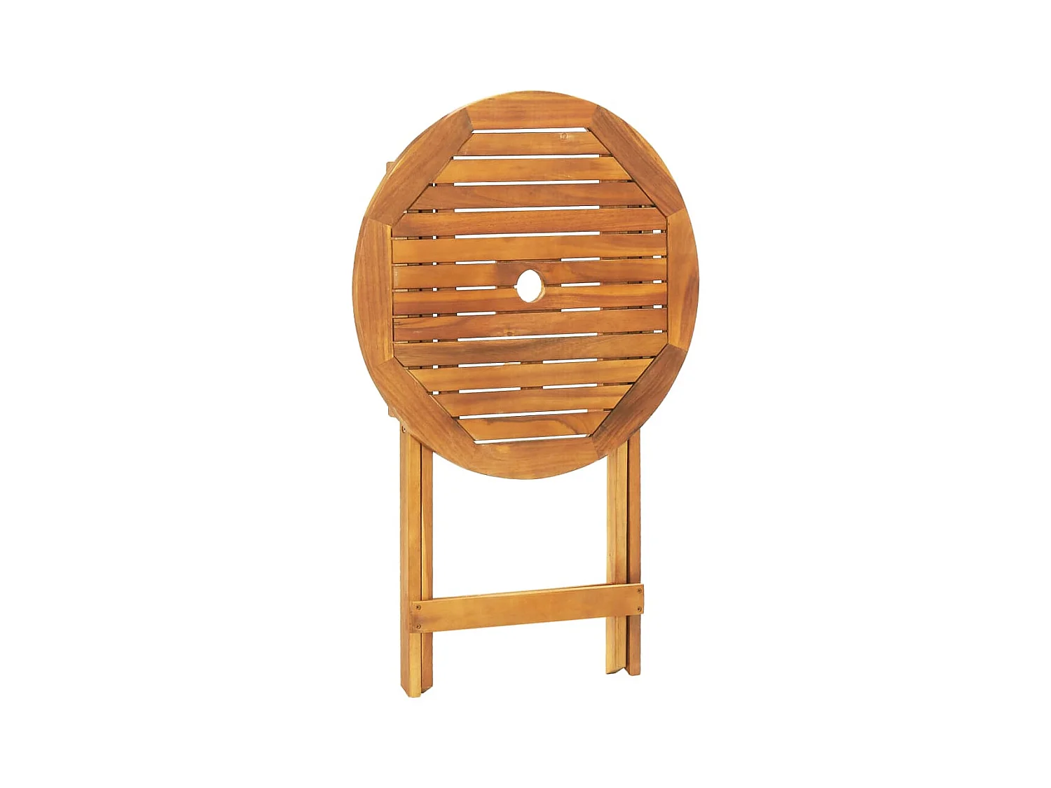 Juego de bistro de 3 piezas ratán PE y madera maciza gris
