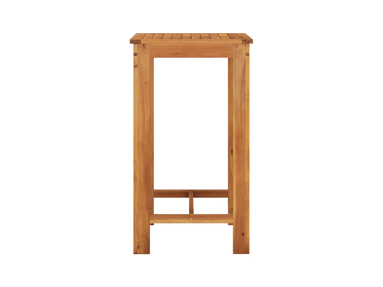 Ensemble de bar de jardin 5 pcs gris bois massif acacia rotin