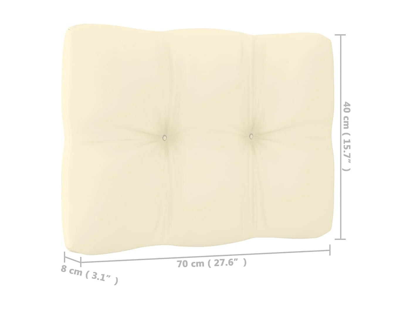 Salon de jardin 9 pcs avec coussins Bois de pin massif