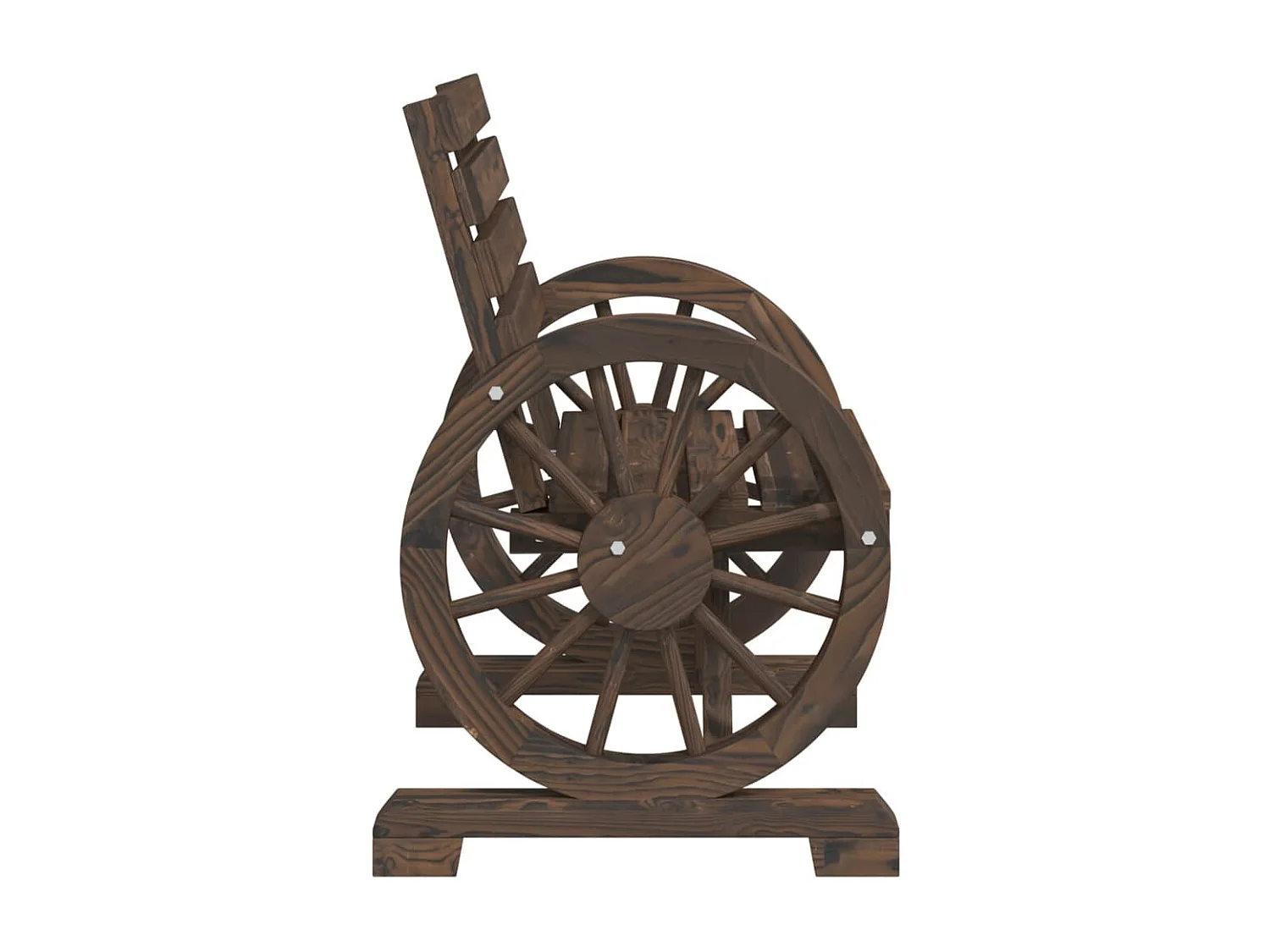 Set Salotto da Giardino 3 pz in Legno Massello di Abete