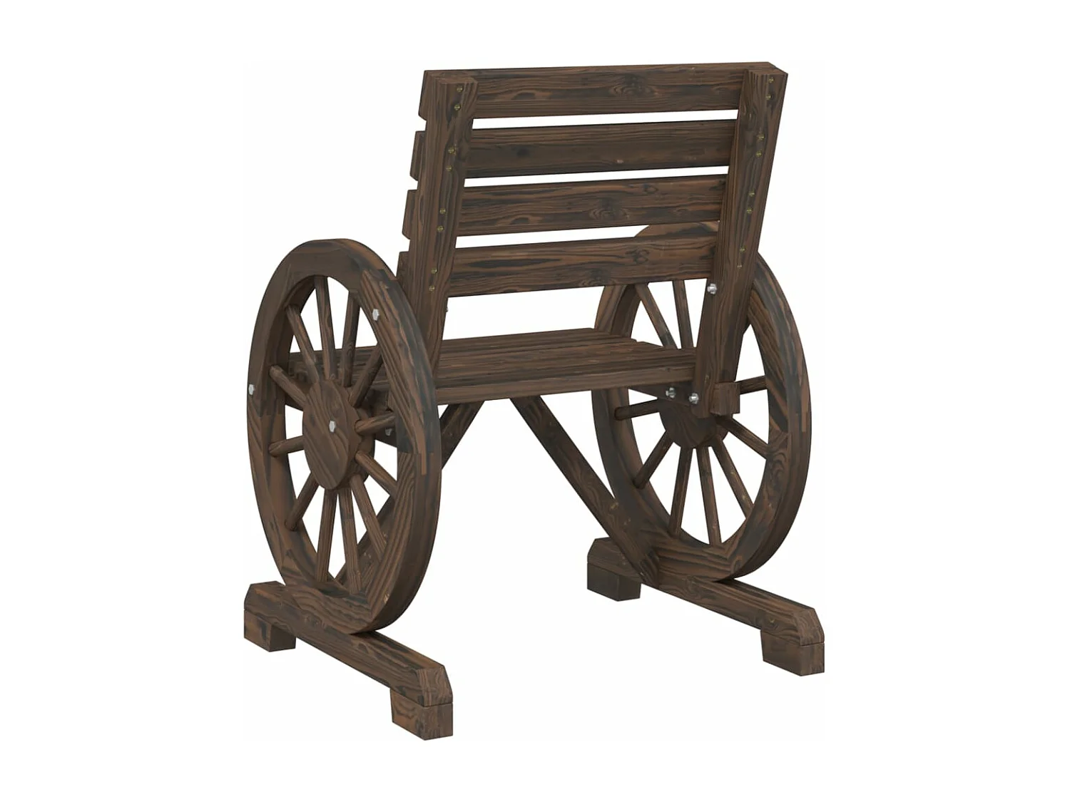 Set Salotto da Giardino 3 pz in Legno Massello di Abete