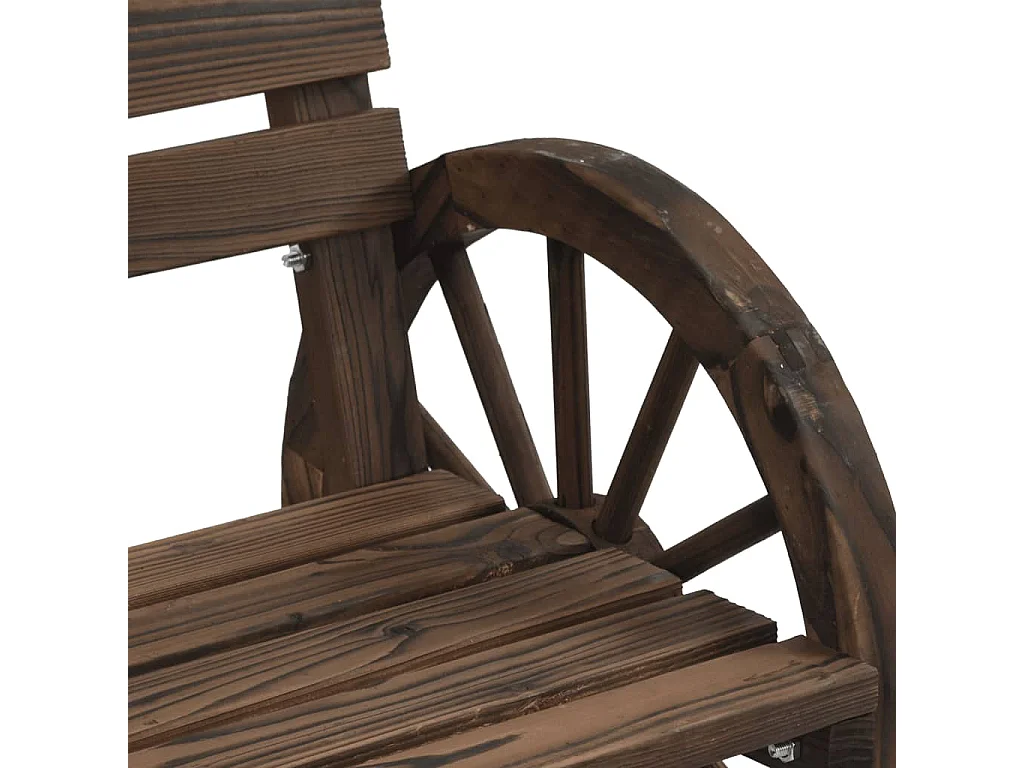 Set Salotto da Giardino 3 pz in Legno Massello di Abete