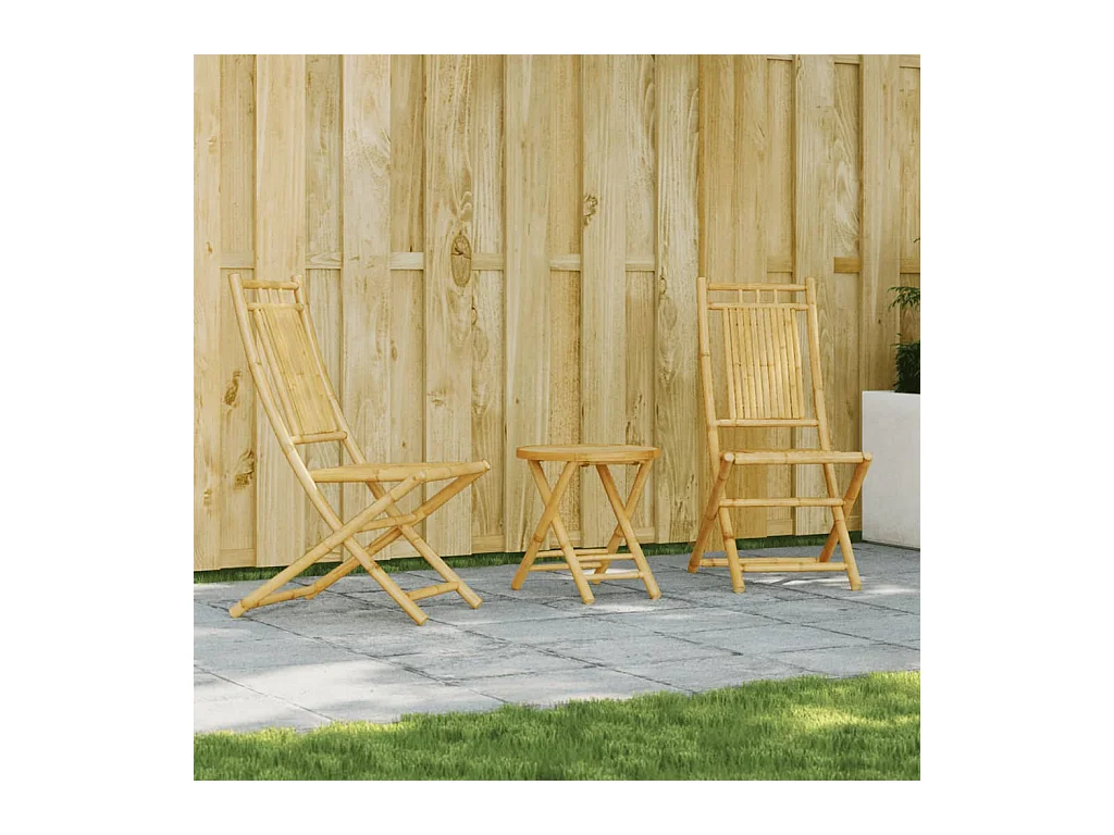 Set da Bistrò 3 pz in Bambù