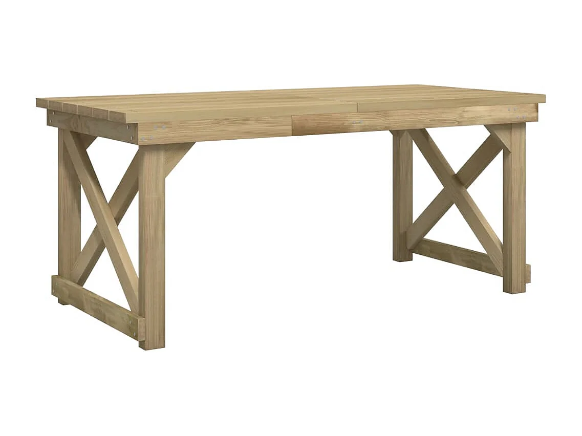 Ensemble à manger de jardin 3 pcs Bois de pin imprégné