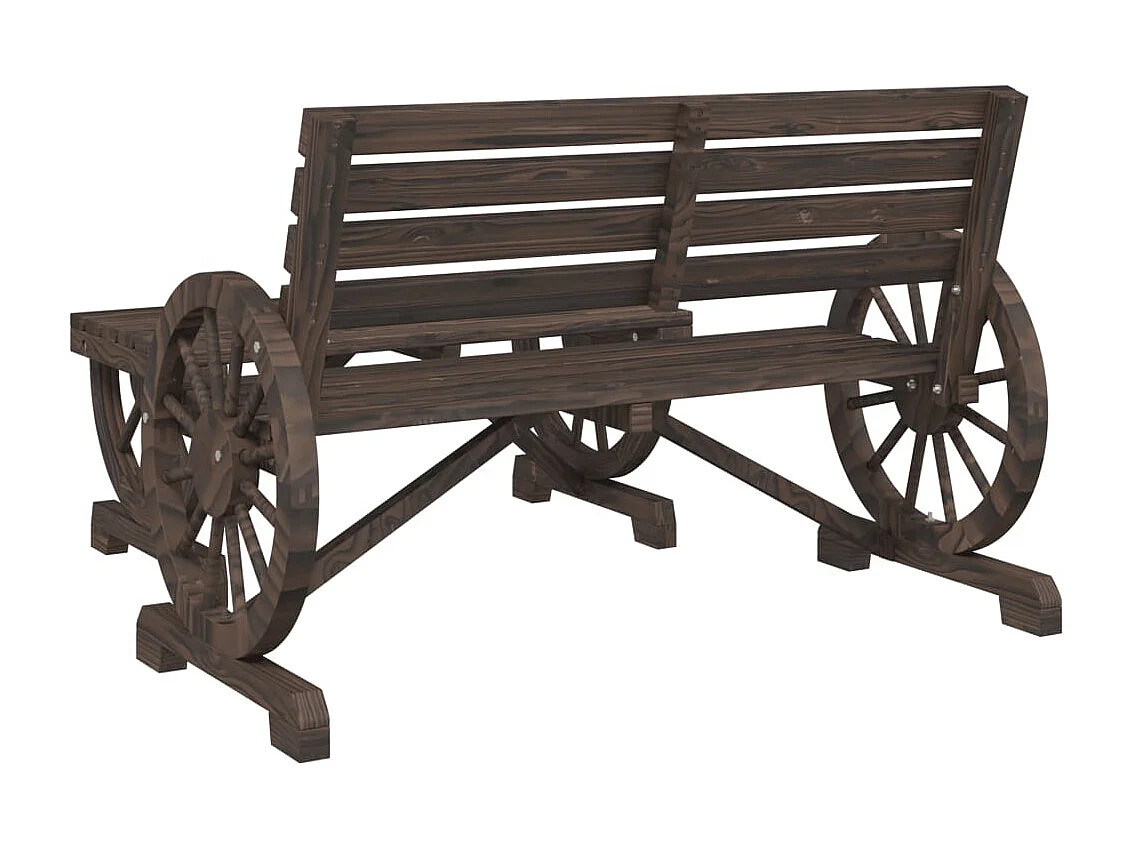 Set Salotto da Giardino 4 pz in Legno Massello di Abete