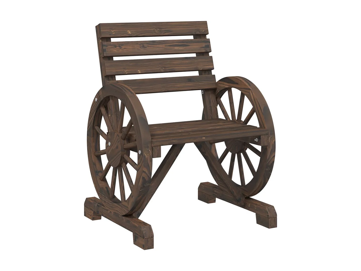 Salon de jardin 4 pcs bois de sapin massif