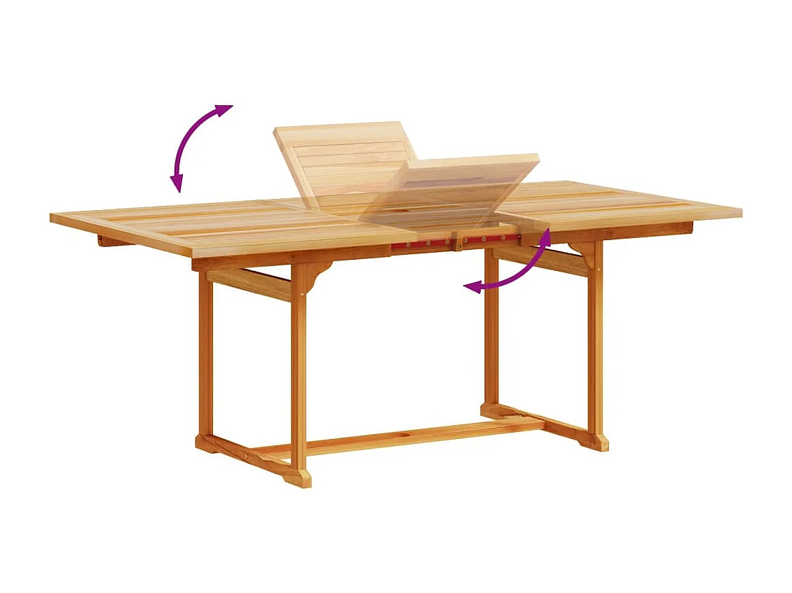 Juego comedor de jardín 7 pzas madera maciza acacia y textileno