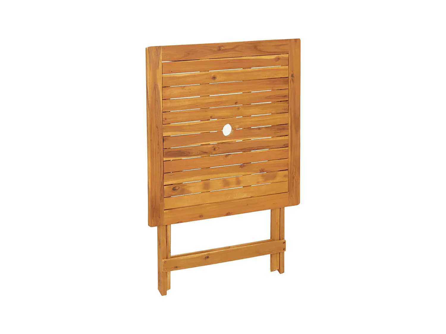 Ensemble de bistro 3 pcs motif de feuilles tissu et bois massif