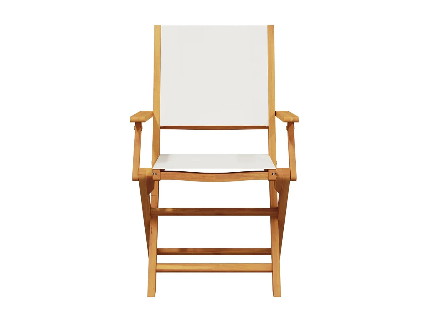 Set da Bistrot 3pz Bianco Crema in Tessuto e Legno Massello