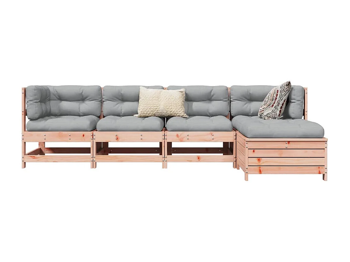 5-tlg. Garten-Sofagarnitur Massivholz Douglasie