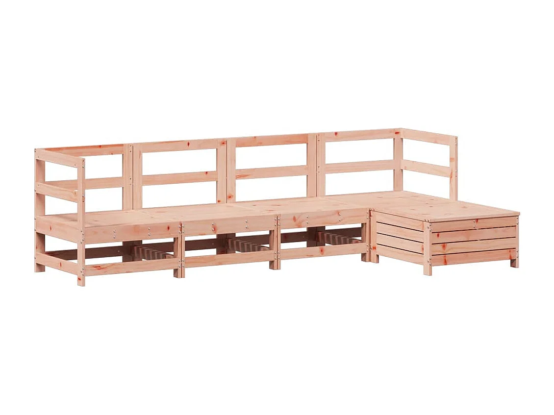 5-tlg. Garten-Sofagarnitur Massivholz Douglasie