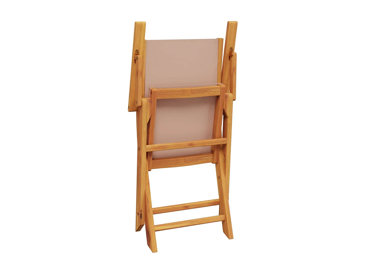 Ensemble de bistro 3 pcs taupe tissu et bois massif