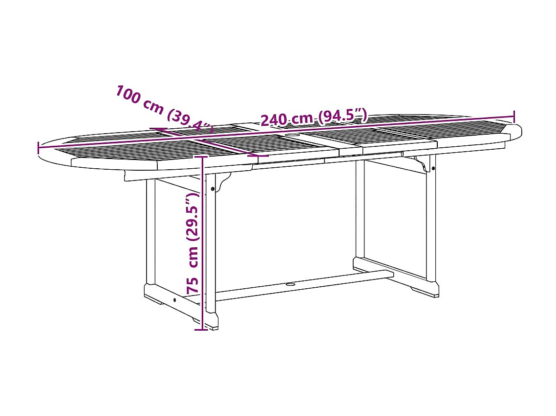Ensemble à manger de jardin 9pcs bois d'acacia solide textilène