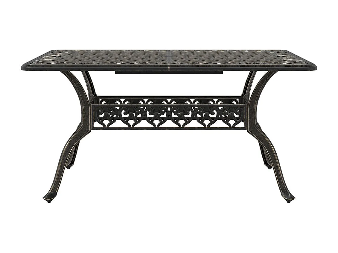 5 pcs conjunto de jantar para jardim alumínio fundido bronze