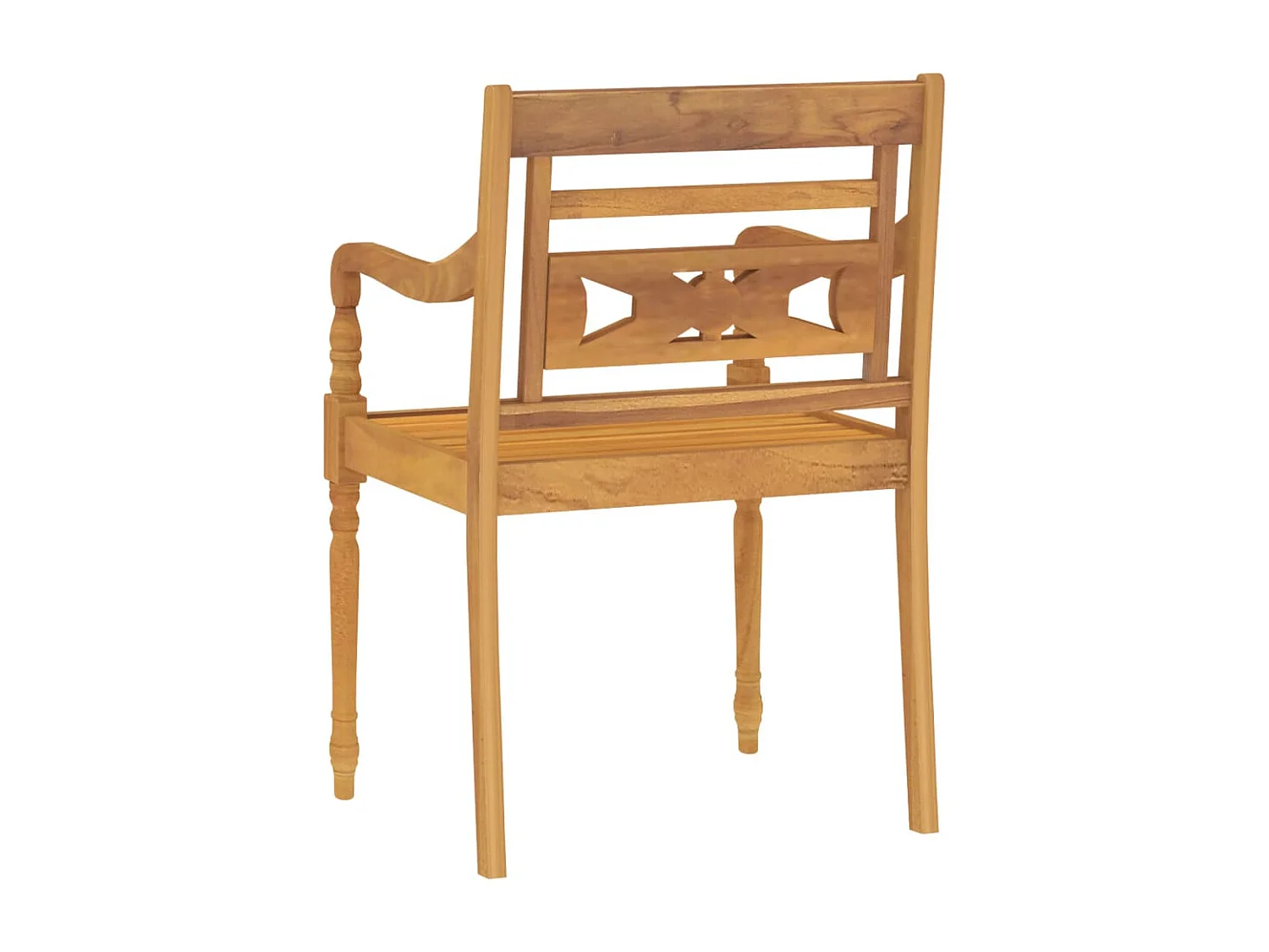 Set da Pranzo per Giardino 3 pz in Legno Massello di Teak