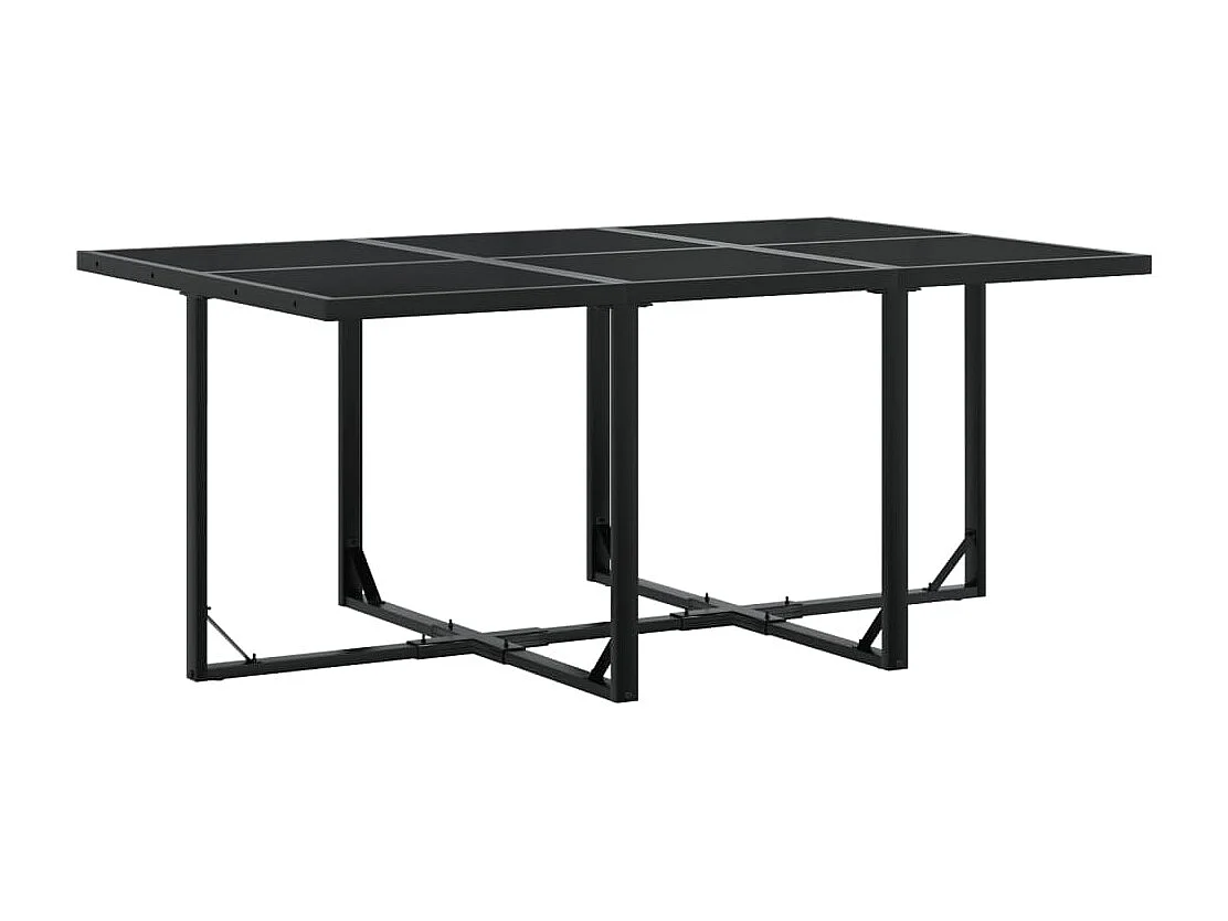 Ensemble à manger de jardin 11 pcs coussins noir résine tressée