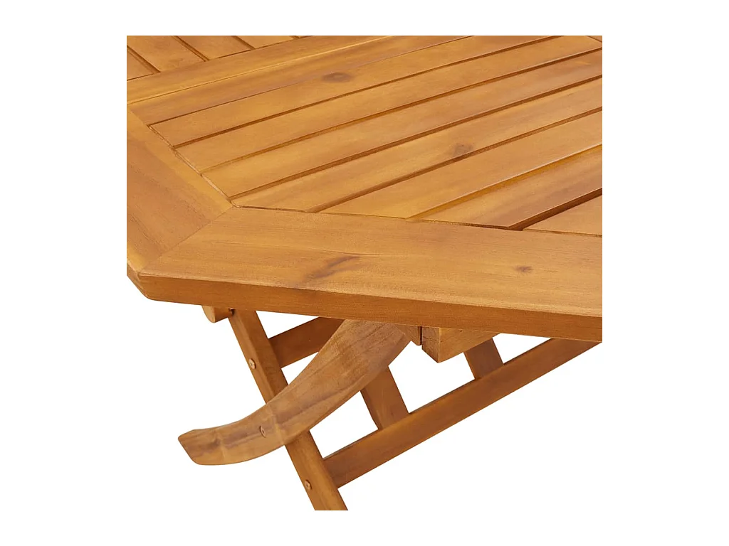 Ensemble à manger de jardin pliable 5 pcs bois massif d’acacia
