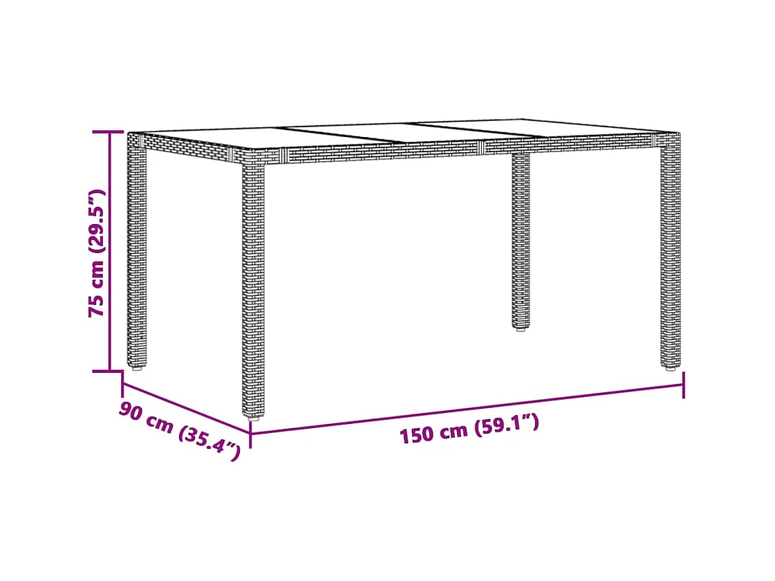 Ensemble de bistro de jardin 5 pcs coussins marron poly rotin