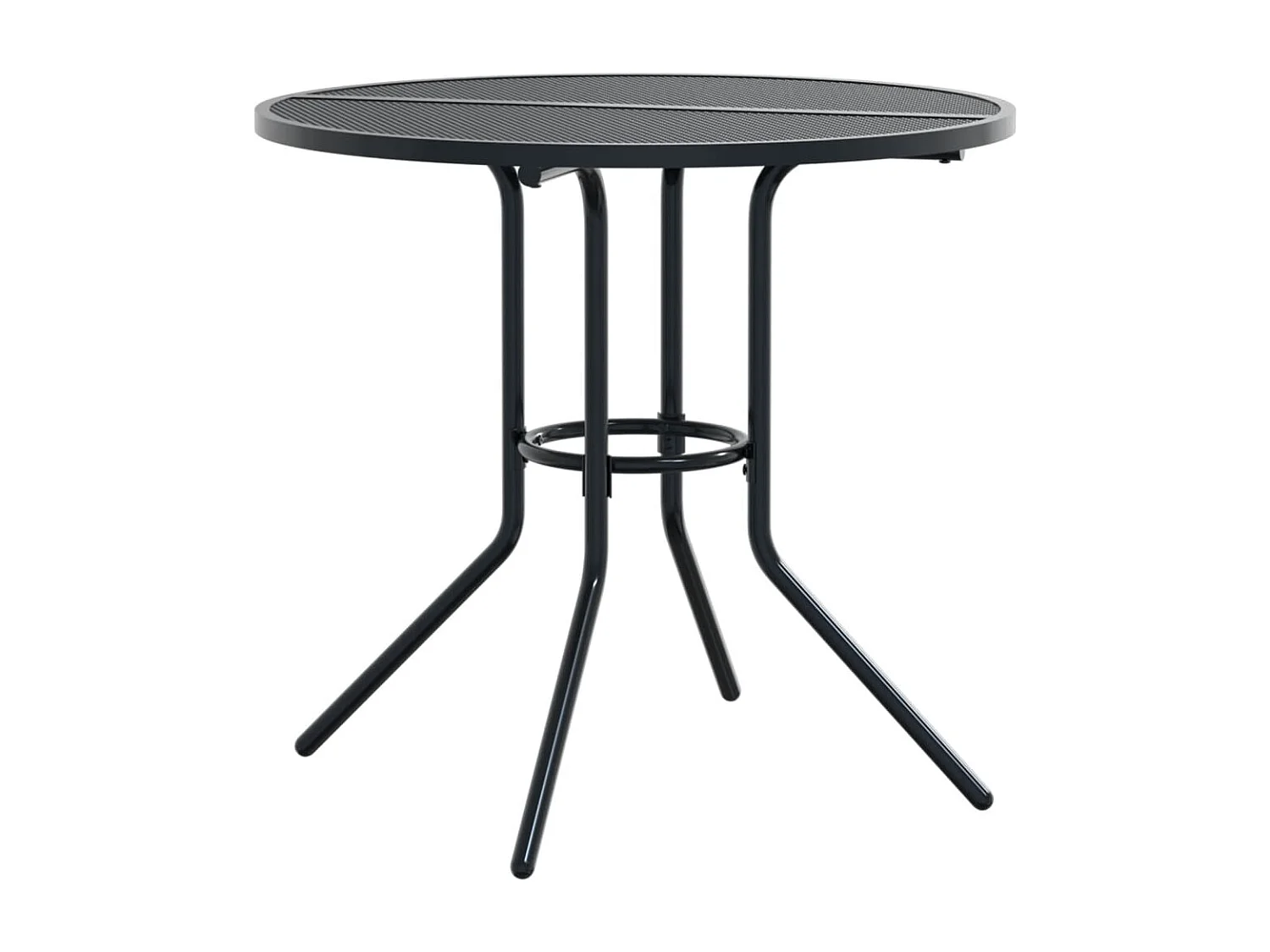 Ensemble de chaises de jardin empilables 3 pcs anthracite
