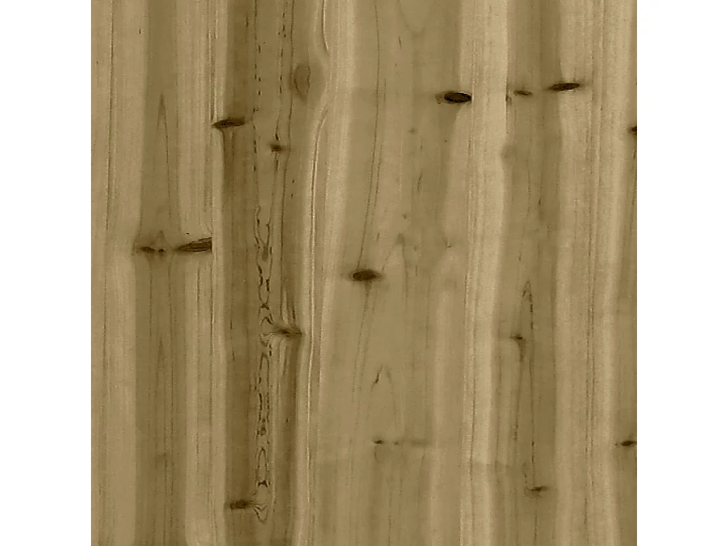 Juego de muebles de jardín 7 pzas madera de pino impregnada