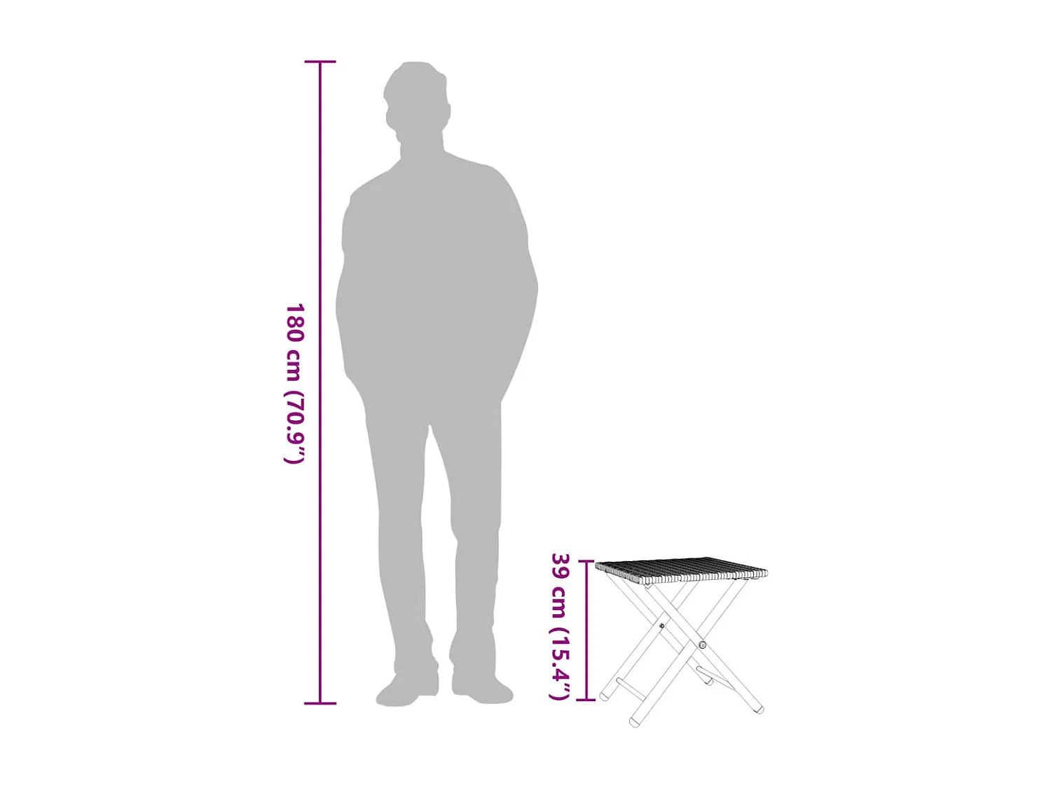 Set da Pranzo da Giardino Pieghevole 5pz Beige in Polyrattan