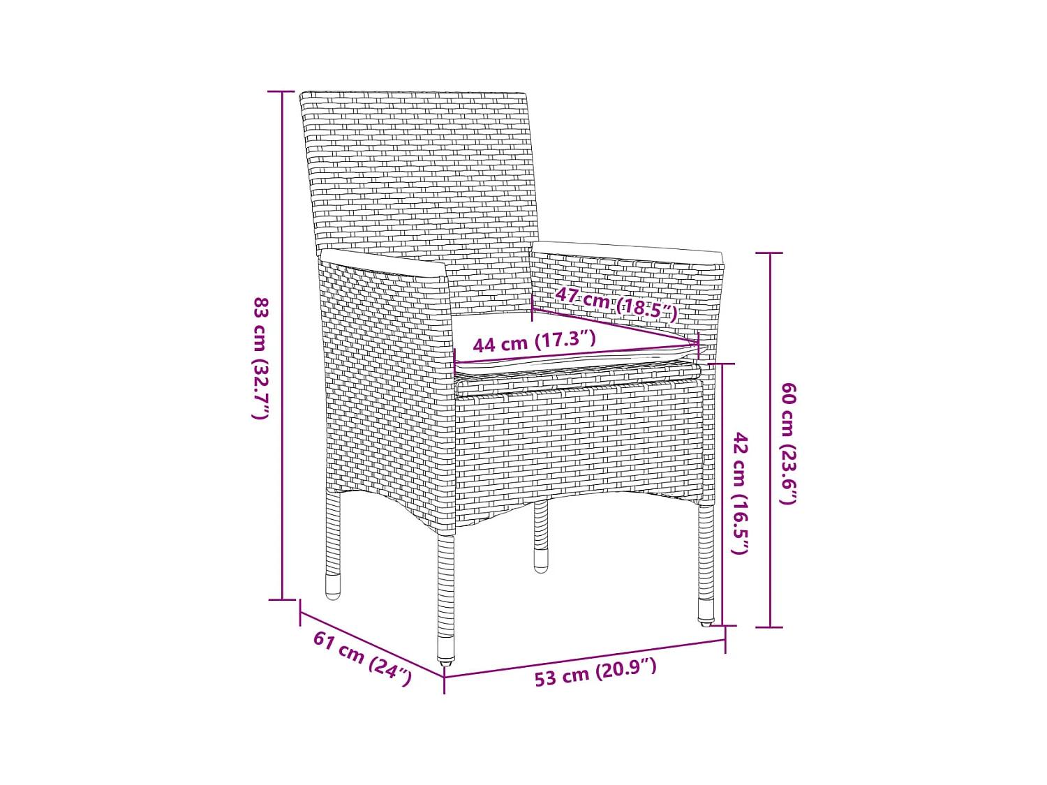 Ensemble à manger de jardin et coussins 5 pcs noir rotin acacia