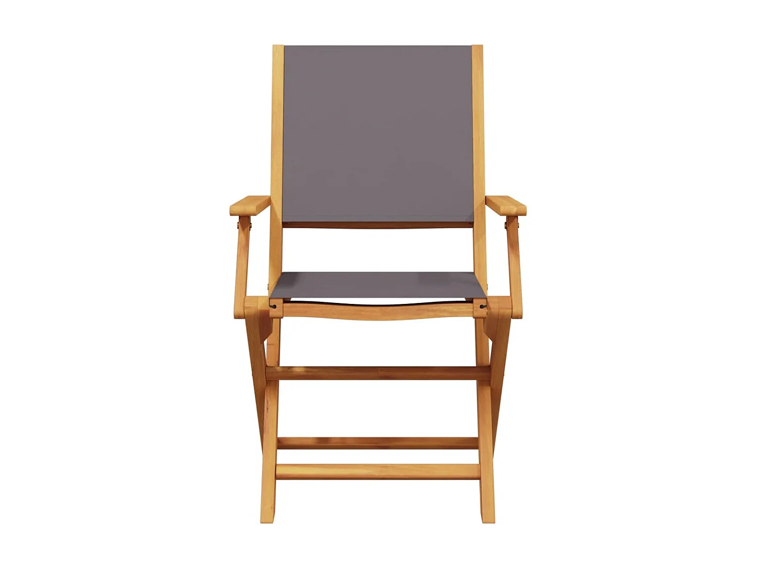 3-tlg. Bistro-Set Anthrazit Stoff und Massivholz