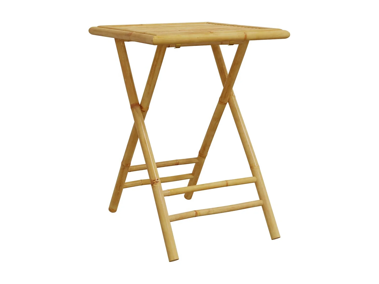 Juego de mesa y sillas de jardín 3 piezas bambú