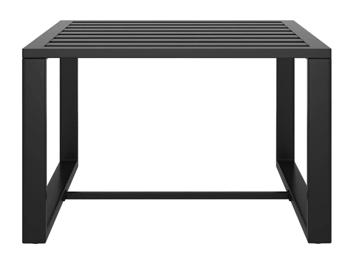 Salon de jardin 11 pcs avec coussins Aluminium Anthracite